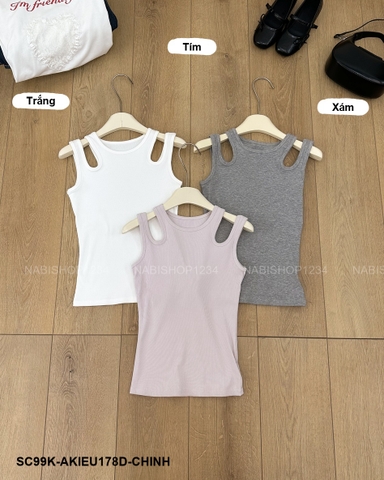 SC99K Áo Kiểu Số 178-D 3175 Tanktop Khoét Vai