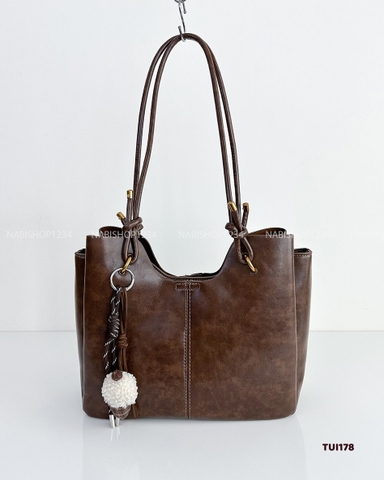 Túi Số 178-H 8668 Da 3 Ngăn + MK Kem