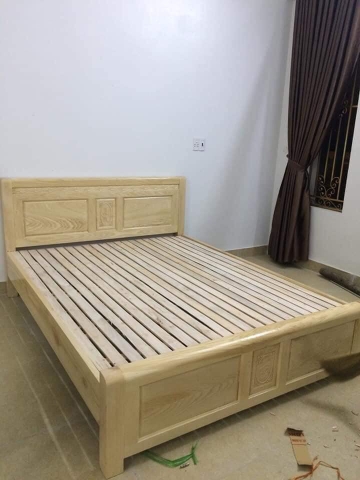 GIƯỜNG NGỦ GỖ SỒI 1m6 GNS01