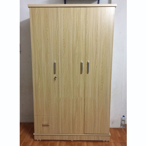 TỦ QUẦN ÁO GỖ CÔNG NGHIỆP 3 CÁNH 1M2