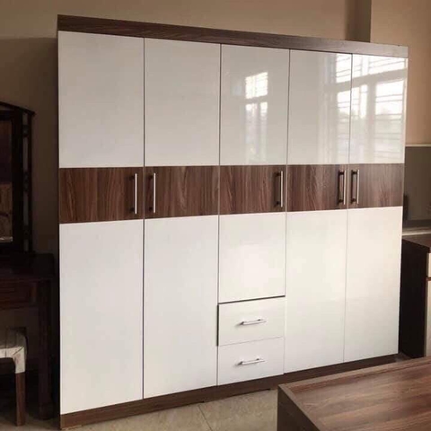 Tủ quần áo gỗ công nghiệp mdf 2m