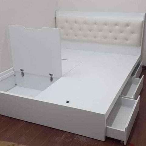 Giường gỗ công nghiệp thông minh phản lật 1m6x2m