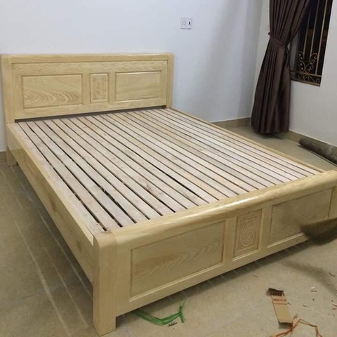Giường ngủ gỗ sồi 1m6x2m
