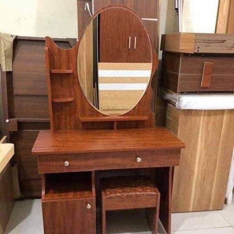 Bàn trang điểm RỘNG 80 gương tròn