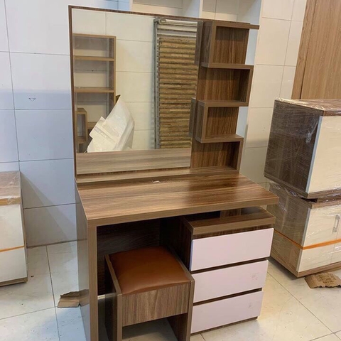 BÀN TRANG ĐIỂM GỖ CÔNG NGHIỆP 80CM