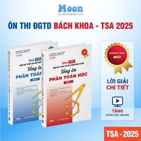Tổng ôn toán tư duy Bách Khoa Hà Nội TSA - Moonbook