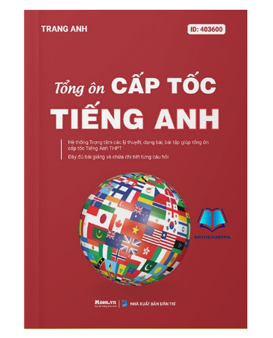 Tổng ôn cấp tốc tiếng anh 2024 - 300k - Moonbook