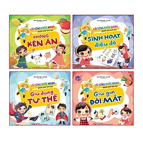 Sách: Combo Lối Sống Khỏe Mạnh Dành Cho Trẻ Em (Bộ 4 Cuốn) 120k Minh Long