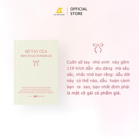 Sổ Tay Của Một Cô Gái Có Phẩm Giá 86k - AZ