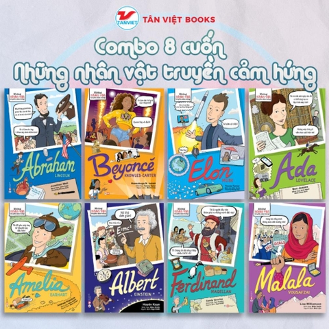 Combo 8 cuốn bộ sách Những Nhân Vật Truyền Cảm Hứng - Tân Việt 440k