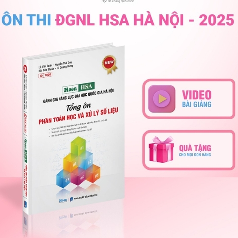 HSA - ĐGNL ĐHQG Hà Nội - Tổng ôn Phần Toán học và Xử lí số liệu - MB - 250k