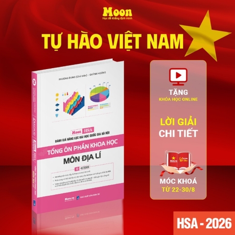 Ôn thi đánh giá năng lực Hà Nội Tổng ôn phần Khoa Học - môn Địa Lý - [ HSA - địa ]- MB 250k