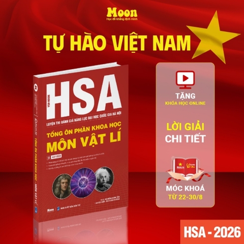 Ôn thi đánh giá năng lực Hà Nội Tổng ôn phần Khoa Học - môn Vật Lí - [ HSA 2026 ] - MB 250k