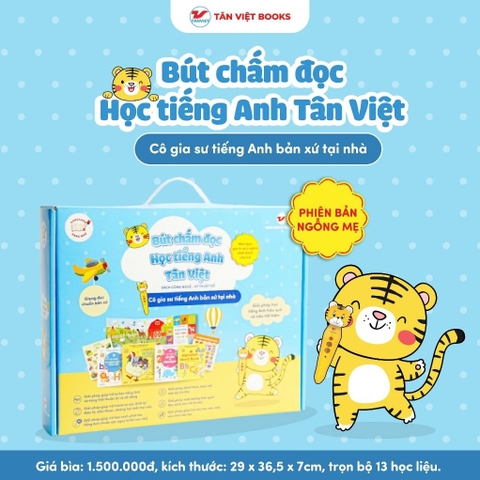 Bút Chấm Đọc Học Tiếng Anh Tân Việt 1500k - Bé Tự Học Tiếng Anh Qua Câu Chuyện Ngỗng Mẹ Đầu Tiên - Tân VIệt 1500k