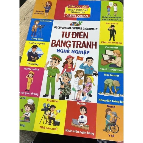 Từ Điển Bằng Tranh Nghề Nghiệp (song ngữ Anh Việt) - bìa cứng 120k - MT