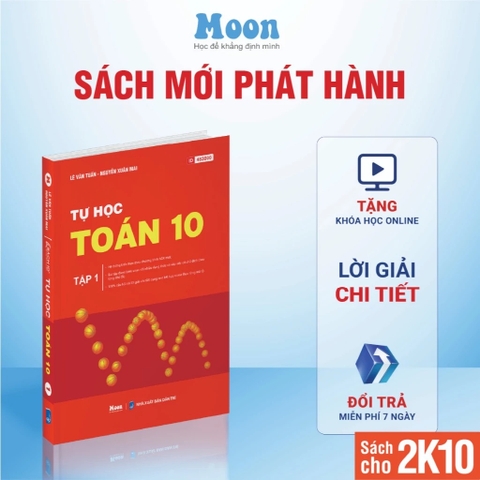 Tự Học Toán Học Lớp 10 Tập 1 200k Moonbook CK63