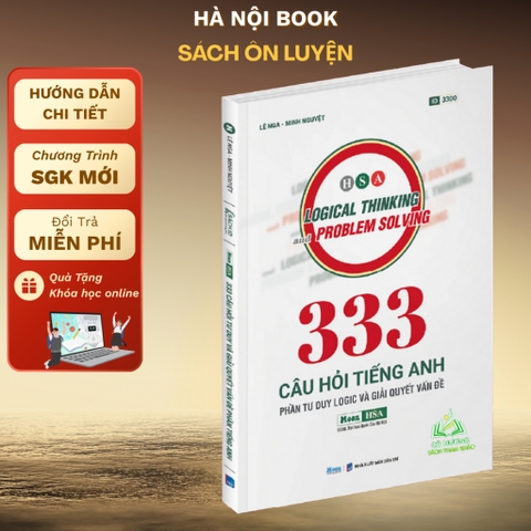 333 câu hỏi tư duy và giải quyết vấn đề Tiếng anh - HSA - moonbook 99k