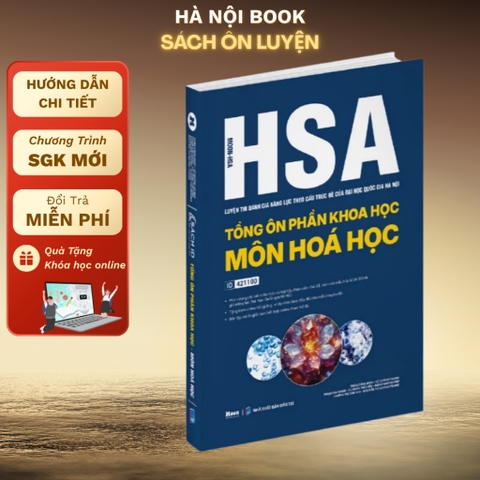 Ôn thi đánh giá năng lực Hà Nội Tổng ôn phần Khoa Học - HSA 2025 - Môn Hoá Học - Moonbook 200k