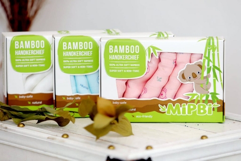 MIPBI khăn sữa sợi tre 100%