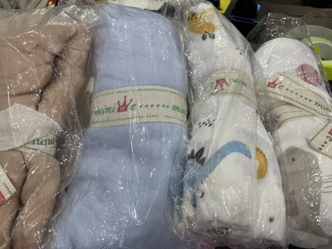 MINI khăn tắm cuộn nhiều hình