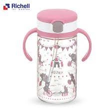 RICHELL bình tập uống AQ 320ml (hồng)