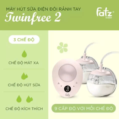 FATZ MÁY HÚT SỮA ĐÔI TWINFREE 2