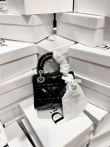 Túi Xách Lady Dior Mini Size 17 Màu Đỏ Siêu Cấp  Vy Luxury