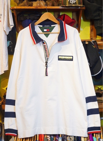 90s Vintage Tommy Hilfiger Polo Sweatshirt Big logo