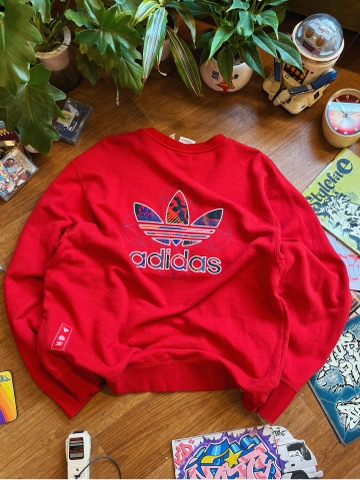 ADIDAS RED SWEATER
