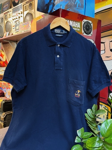 POLO RALPH LAUREN BEAR POLO SHIRT IN NAVY
