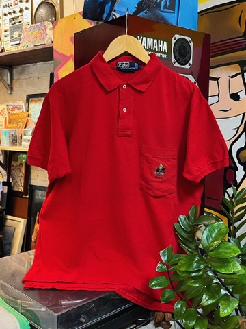 POLO RALPH LAUREN BEAR POLO SHIRT IN RED