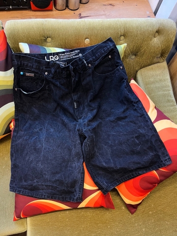 LRG BLACK JEANS SHORTS