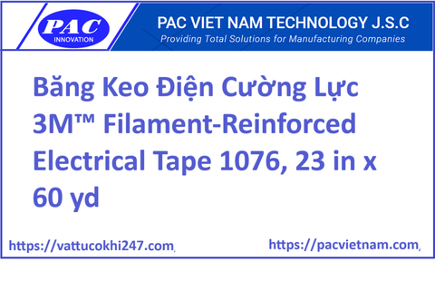 Băng Keo Điện Cường Lực 3M™ Filament-Reinforced Electrical Tape 1076, 23 in x 60 yd