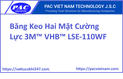 Băng Keo Hai Mặt Cường Lực 3M™ VHB™ LSE-110WF