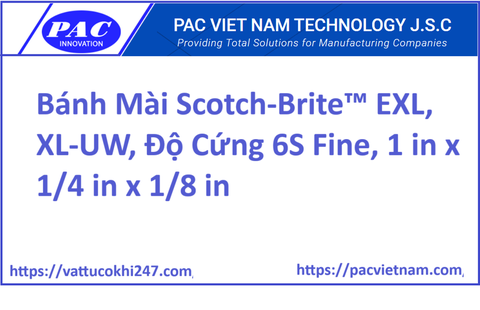 Bánh Mài Scotch-Brite™ EXL, XL-UW, Độ Cứng 6S Fine, 1 in x 1/4 in x 1/8 in
