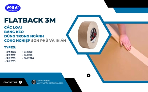 Flatback 3M - Băng keo test sơn, phân loại trong ngành công nghiệp sơn phủ và in ấn