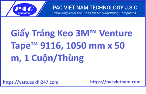 Giấy Tráng Keo 3M™ Venture Tape™ 9116, 1050 mm x 50 m, 1 Cuộn/Thùng