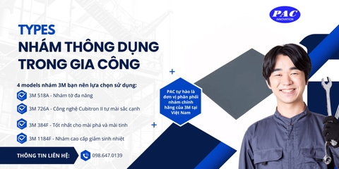 Một số loại nhám thông dụng trong gia công bề mặt kim loại, gỗ và nhựa composite