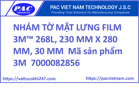 NHÁM TỜ MẶT LƯNG FILM 3M™ 268L, 230 MM X 280 MM, 30 ΜM  Mã sản phẩm 3M