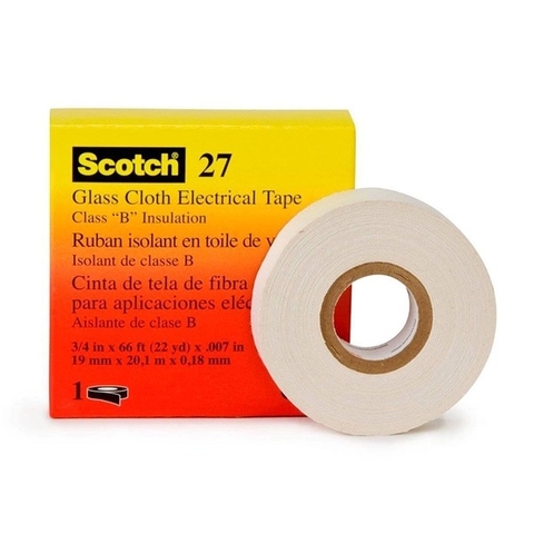 Băng Keo Vải Thủy Tinh Cách Điện 3M Scotch 27