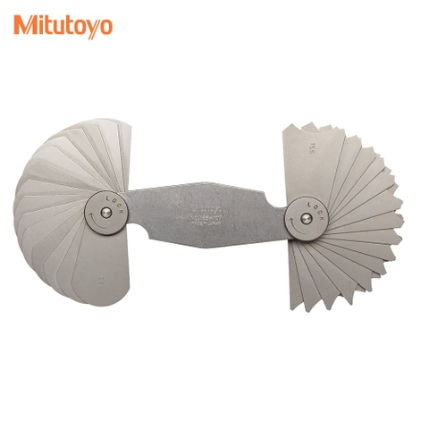 Bộ dưỡng đo cung tròn Mitutoyo 186-107 15 lá