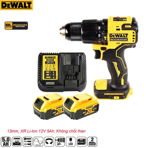 Máy Khoan Vặn Vít Động Lực Dewalt DCD709P2-KR Không Chổi Than Giá Rẻ