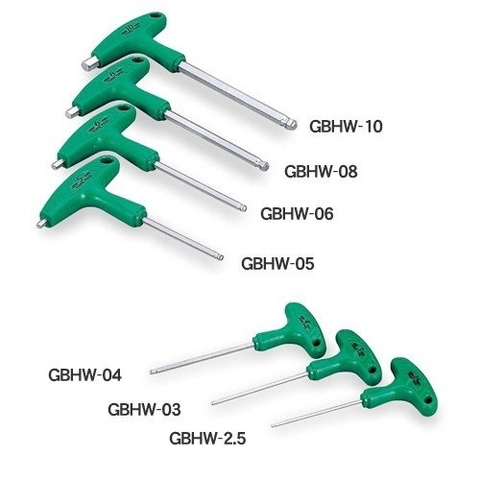 GBHW-2.5 Tone - Lục Giác Chữ T 2.5mm Đầu Bi