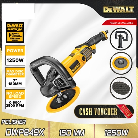 Máy Đánh Bóng Cầm Tay Dewalt DWP849X-B1 1250W