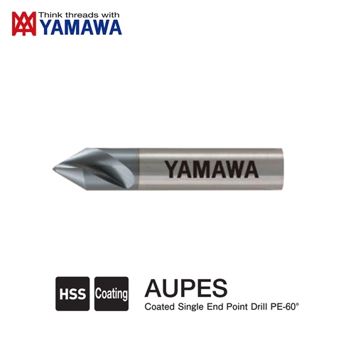 Mũi Khoan Tâm Và Vát Mép Lỗ 60 Độ Yamawa Một Đầu AUPES