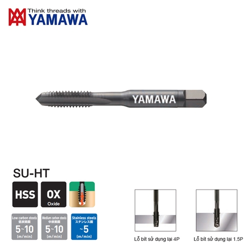 Mũi Taro Tay Inox SU-HT Yamawa Chuẩn UNC UNF