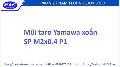 Mũi taro Yamawa xoắn SP M2x0.4 P1