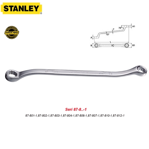 Cờ Lê 2 Đầu Vòng 75 độ Stanley Seri 87-8