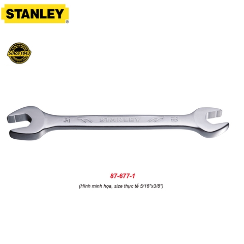 Cờ Lê 2 Đầu Miệng Hệ Inch 5/16"x3/8" Stanley 87-677-1