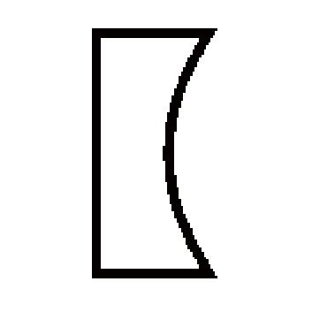 Back up ring (curve face) for metric groove C663